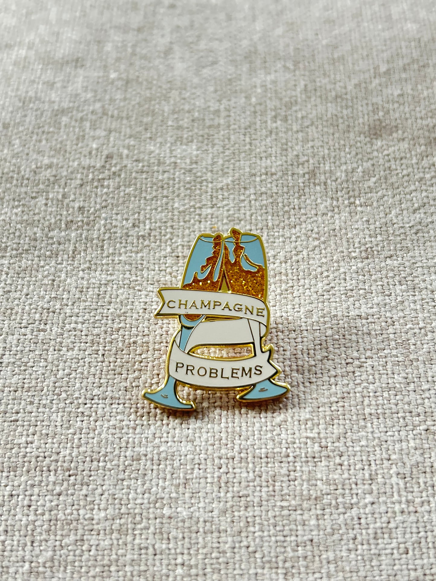 Champagne Problem Brooch Pin
