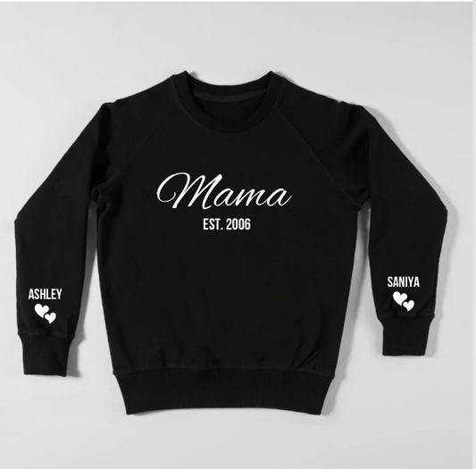 Personalized Mama Sweatshirt