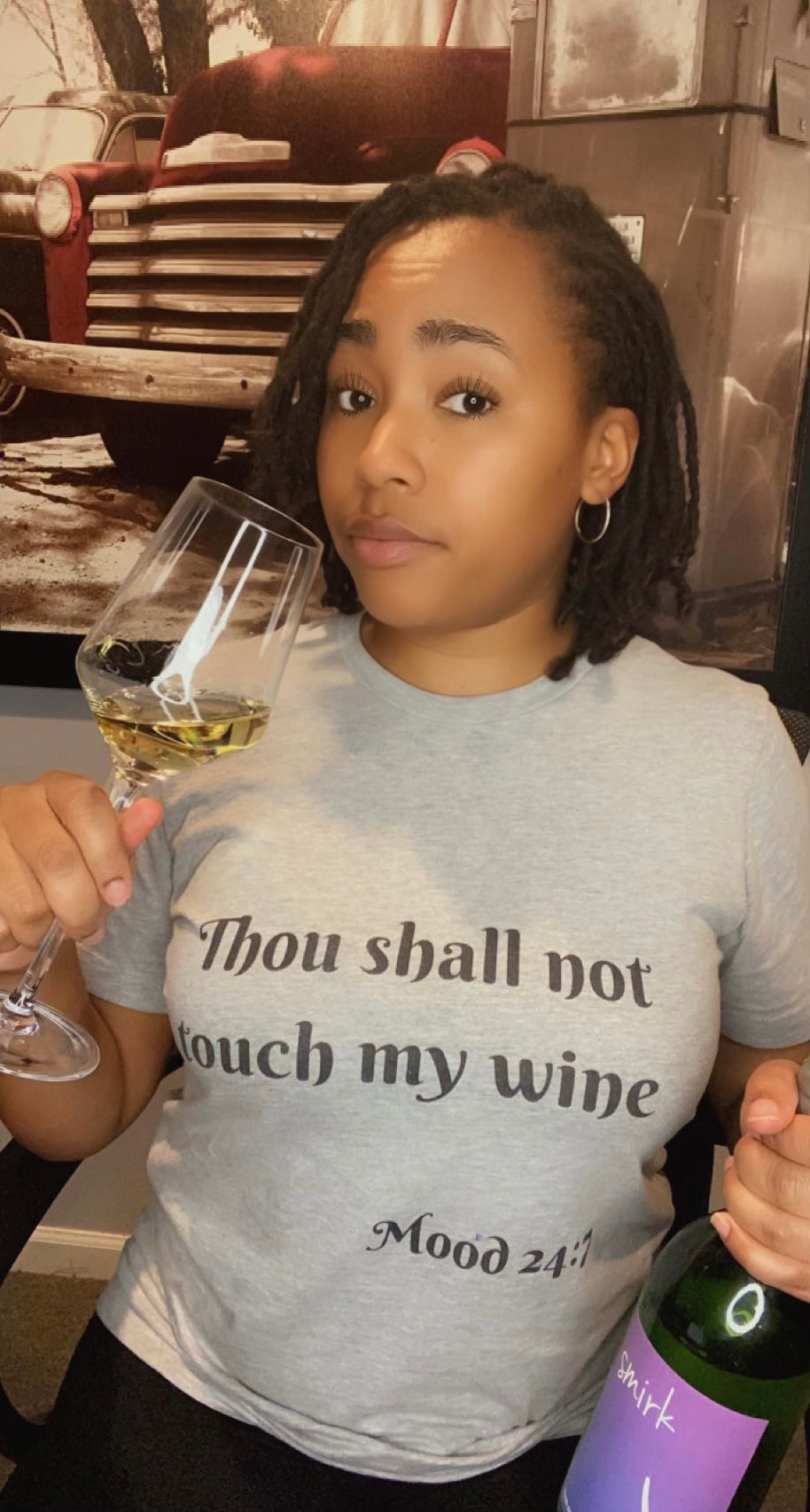 Thou Shall Not Touch My Wine tee