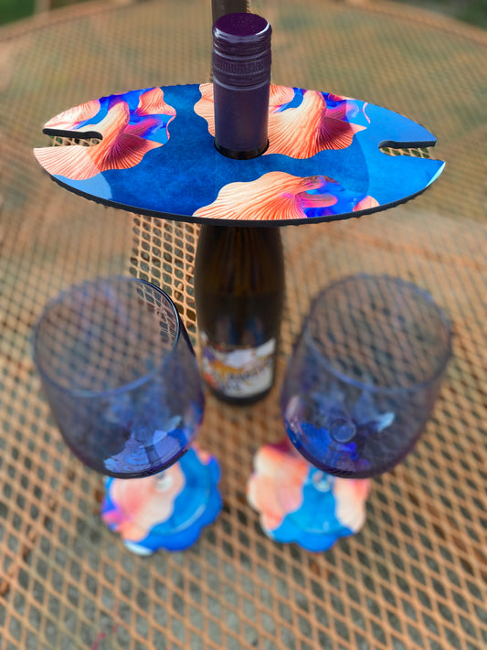 Blue Sky Wine Caddy Set